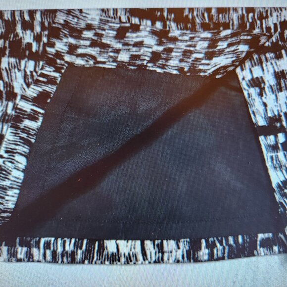 BANANA REPUBLIC WOMENS SKIRT SZ 4 BLACK AND PALE PINK LINEN AND VISCOSE A LINE - Picture 11 of 11